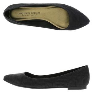 NWOT Christian Siriano Black Flats
